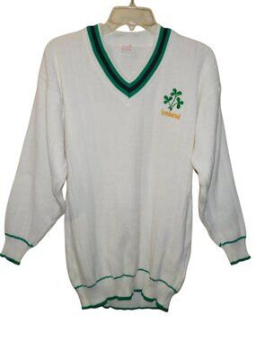 Ireland Vintage Sweater Made In Ireland Size Small Clover